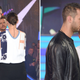 Andrew Tate (left) chats to presenter Emma Willis at the Big Brother house in 2016 in England.